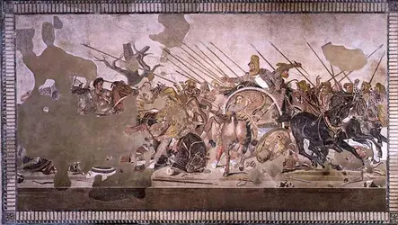 Bataille d'Issos, 333 av. J.-C., ou d'Arbèles, 331 av. J.-C. - crédits :  Bridgeman Images 