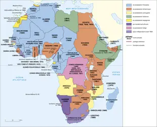 Afrique : les décolonisations - crédits : Encyclopædia Universalis France