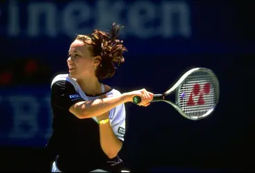 Martina Hingis - crédits : © Clive Brunskill/ Allsport/ Getty Images