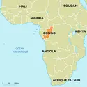 Congo (République du) : carte de situation - crédits : Encyclopædia Universalis France