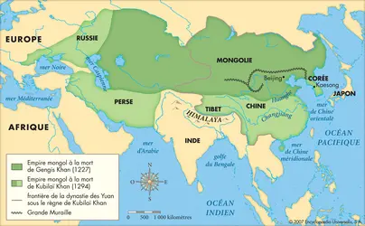 Empire mongol - crédits : © Encyclopædia Universalis France