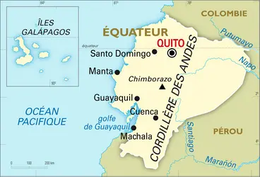 Équateur : carte générale - crédits : Encyclopædia Universalis France