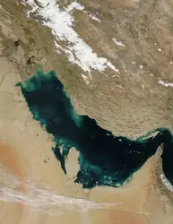 Golfe Persique, Moyen-Orient - crédits : © J. Schmaltz, MODIS Rapid Response Team. NASA/ GSFC