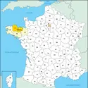 Côtes-d'Armor : carte de situation - crédits : © Encyclopædia Universalis France