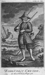 Robinson Crusoé, livre de Daniel Defoe - crédits : Hulton Archive/ Getty Images
