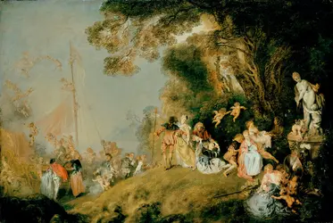 Embarquement pour l'île de Cythère, A. Watteau - crédits : Bildarchiv Preussischer Kulturbesitz, Berlin