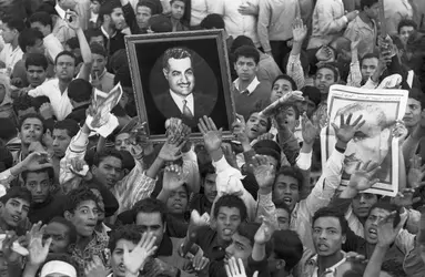 Funérailles de Nasser, 1970 - crédits : Fred Ihrt/ LightRocket/ Getty Images