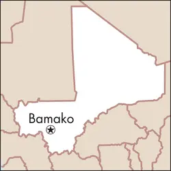 Bamako : carte de situation - crédits : © Encyclopædia Universalis France