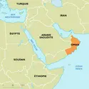 Oman : carte de situation - crédits : Encyclopædia Universalis France