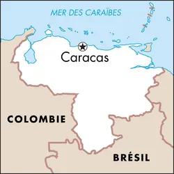 Caracas : carte de situation - crédits : © Encyclopædia Universalis France