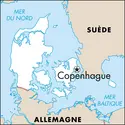 Copenhague : carte de situation - crédits : © Encyclopædia Universalis France