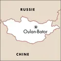 Oulan-Bator : carte de situation - crédits : © Encyclopædia Universalis France