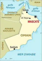 Oman : carte générale - crédits : Encyclopædia Universalis France