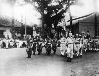 Décolonisation de l'Indochine française, 1956 - crédits : Keystone/ Getty Images