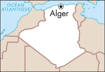 Alger : carte de situation - crédits : © Encyclopædia Universalis France