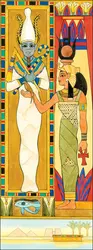 Osiris retrouvé par sa sœur Isis - crédits : © Judie Anderson/EB Inc.