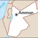Amman : carte de situation - crédits : © Encyclopædia Universalis France