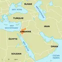 Jordanie : carte de situation - crédits : Encyclopædia Universalis France