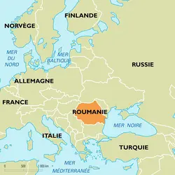 Roumanie : carte de situation - crédits : Encyclopædia Universalis France
