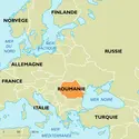 Roumanie : carte de situation - crédits : Encyclopædia Universalis France