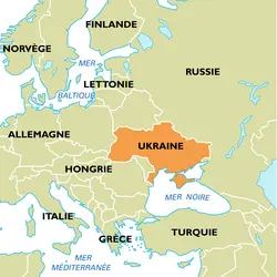 Ukraine : carte de situation - crédits : Encyclopædia Universalis France