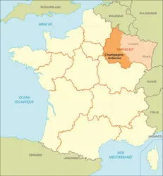 Ancienne région Champagne-Ardenne - crédits : © Encyclopædia Universalis France