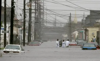 La Nouvelle-Orléans après l'ouragan Katrina - crédits : Mark Wilson News/ Getty Images News/ AFP