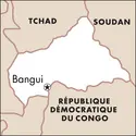 Bangui : carte de situation - crédits : © Encyclopædia Universalis France