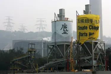 Action de Greenpeace, Hong Kong - crédits : Felix Wong/ South China Morning Post/ Getty Images