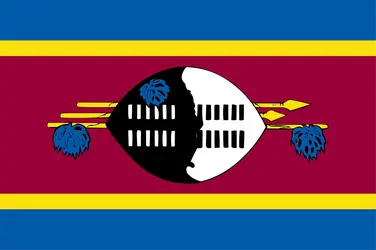 Eswatini : drapeau - crédits : Encyclopædia Universalis France