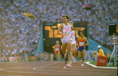 Sebastian Coe, 1984 - crédits : Steve Powell/ Allsport/ Getty Images