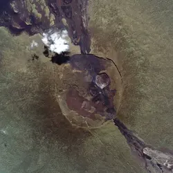 Volcan Nyamuragira, République démocratique du Congo - crédits : © NASA