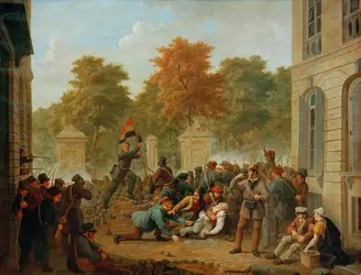 <em>Épisode de la Révolution de 1830</em>, Constantin Fidèle Coene - crédits : © AKG-images