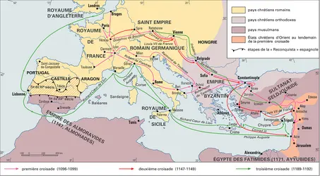 Croisades - crédits : Encyclopædia Universalis France