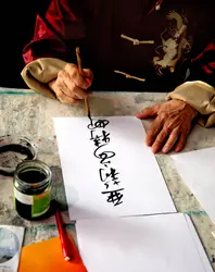 Calligraphie chinoise - crédits : © A. de Raadt/ Shutterstock