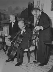 Mieszyslaw Horszowski, Pablo Casals et Alexander Schneider - crédits : Keystone/ Hulton Archive/ Getty Images