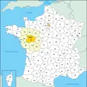 Maine-et-Loire : carte de situation - crédits : © Encyclopædia Universalis France