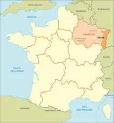 Ancienne région Alsace - crédits : © Encyclopædia Universalis France