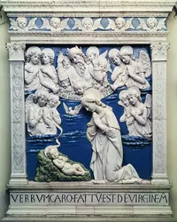 <it>Adoration de l'Enfant</it>, d'Andrea Della Robbia - crédits : De Agostini/ Getty Images