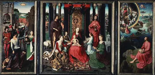 <it>Le <em>Mariage mystique de sainte Catherine</em></it>, Hans Memling - crédits :  Bridgeman Images 