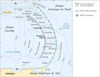 Arc insulaire des Petites Antilles - crédits : © Encyclopædia Universalis France