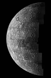 Planète Mercure - crédits : © NASA/JPL
