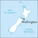 Wellington : carte de situation - crédits : © Encyclopædia Universalis France