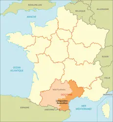 Ancienne région Languedoc-Roussillon - crédits : © Encyclopædia Universalis France